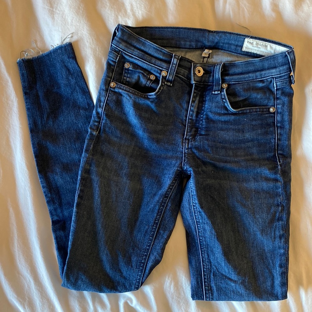 Rag and Bone ankle skinny jeans